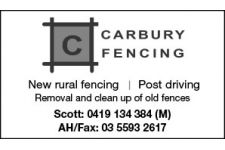 Logo for CARBURY FENCING Logo for CARBURY FENCING